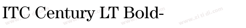ITC Century LT Bold字体转换